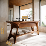 Velora Solid Wood Freestanding Bathroom Vanity with Drawers - Timberustic Freestanding Bathroom Vanity with Drawers