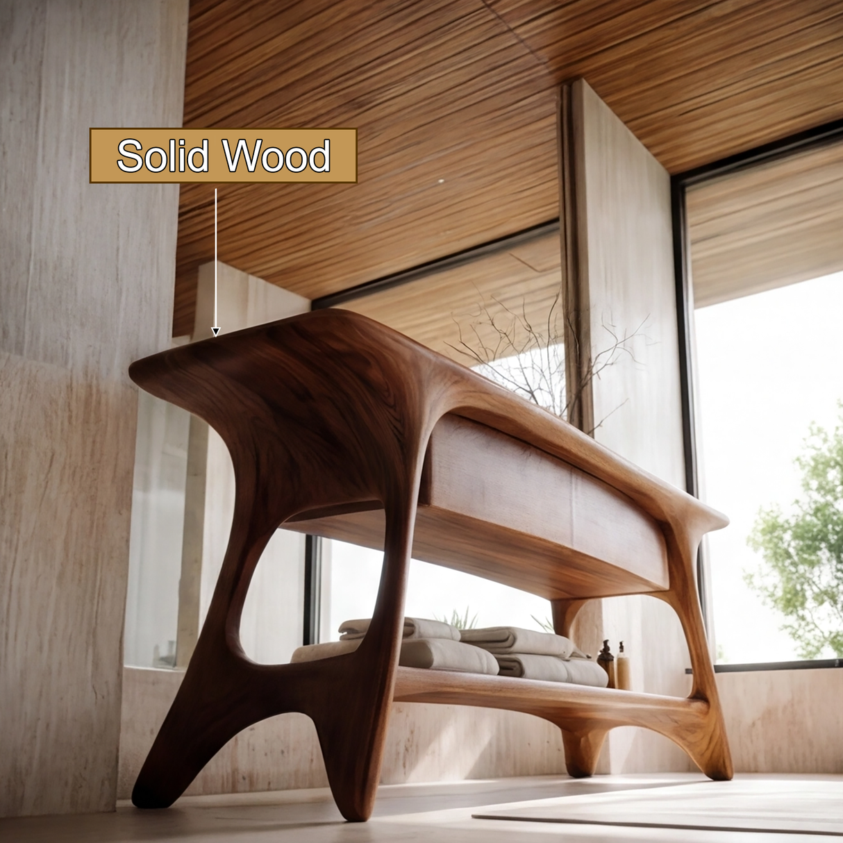Velora Solid Wood Freestanding Bathroom Vanity with Drawers - Timberustic Freestanding Bathroom Vanity with Drawers