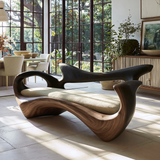 Veloria Sculpted Solid Wood Sofa - Timberustic Sofa