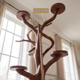 Velorian Handcrafted Solid Wood Tree Branch Parrot Stand SPA288702 - Timberustic Tree Branch Parrot Stand