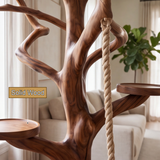Velorian Handcrafted Solid Wood Tree Branch Parrot Stand SPA288702 - Timberustic Tree Branch Parrot Stand