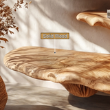 Velorien Live Edge Solid Wood Mushroom Floating Shelf SPA475679 - Timberustic Floating Shelf