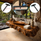 Velorin Live Edge Solid Wood Floating Bathroom Vanity SPA605219 - Timberustic Floating Bathroom Vanity
