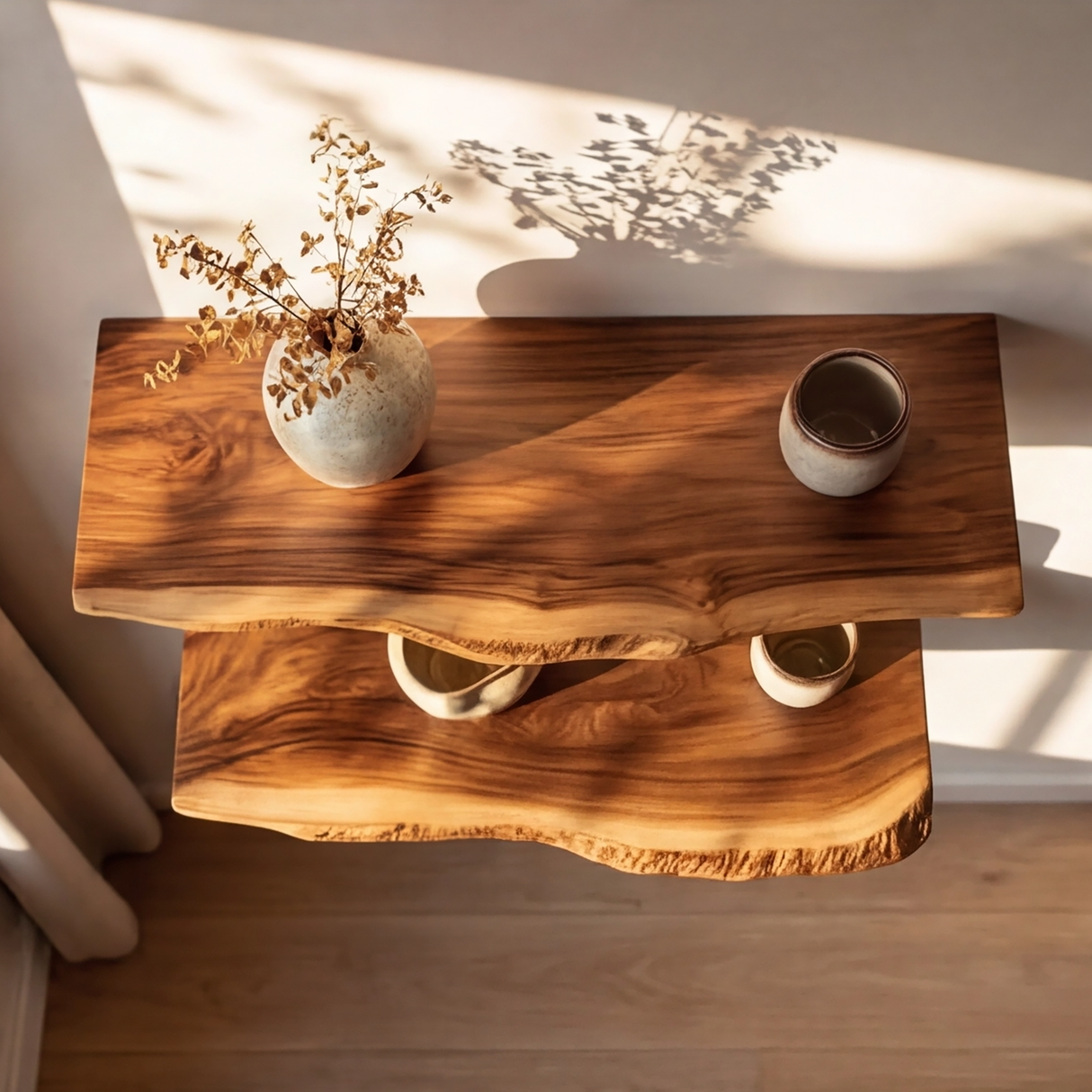 Velorin Live Edge Solid Wood Floating Shelf SPA635142 - Timberustic Floating Shelf