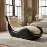 Veloura Handcrafted Solid Wood Chaise Lounge