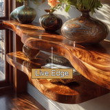 Velric Live Edge Solid Wood Floating Shelf SPA583849 - Timberustic Floating Shelf