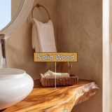 Velrion Handcrafted Live Edge Solid Wood Floating Bathroom Vanity SPA721836 - Timberustic Floating Bathroom Vanity