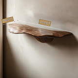 Velrune Live Edge Solid Wood Mushroom Floating Shelf SPA239749 - Timberustic Floating Shelf