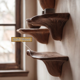 Velrune Live Edge Solid Wood Mushroom Floating Shelf SPA239749 - Timberustic Floating Shelf