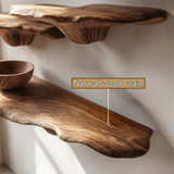 Velthorne Live Edge Solid Wood Mushroom Floating Shelf SPA054634 - Timberustic Floating Shelf