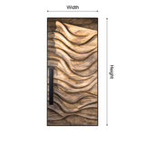Veltrava Sculpted Solid Wood Rectangular Single Door - Timberustic Door