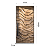 Veltrava Sculpted Solid Wood Rectangular Single Door - Timberustic Door