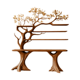 Veltrion Sculpted Solid Wood Console Table with Shelves Brown - Timberustic Console Table with Shelves