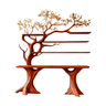 Veltrion Sculpted Solid Wood Console Table with Shelves Mahogany - Timberustic Console Table with Shelves