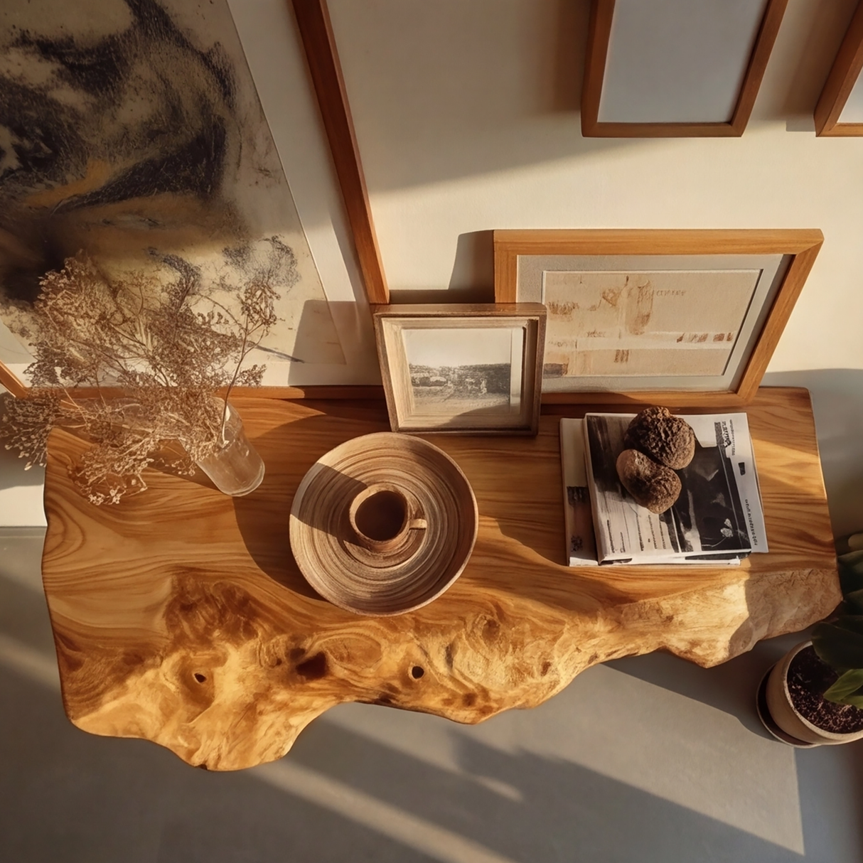 Veltrix Live Edge Solid Wood Floating Shelf SPA584233 - Timberustic Floating Shelf