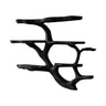 Veltrune Live Edge Solid Wood Floating Kitchen Shelf Black - Timberustic Floating Kitchen Shelf