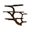 Veltrune Live Edge Solid Wood Floating Kitchen Shelf Dark Walnut - Timberustic Floating Kitchen Shelf