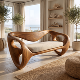 Velunor Handcrafted Solid Wood Sofa Brown - Timberustic Sofa
