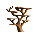 Verdane Live Edge Solid Wood Kitchen Shelf Brown - Timberustic Kitchen Shelf