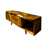 Verdanis Live Edge Solid Wood Freestanding Bathroom Vanity with Drawers Teak - Timberustic Freestanding Bathroom Vanity with Drawers