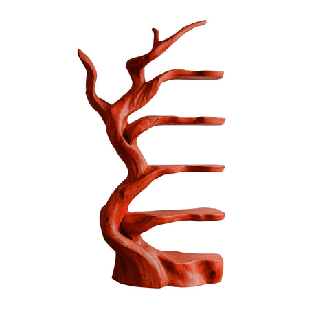 Verdanor Sculpted Solid Wood Tree Wine Rack Mahogany - Timberustic Tree Wine Rack