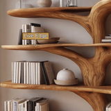 Verdanova Sculpted Solid Wood Tree Bookshelf - Timberustic Tree Bookshelf