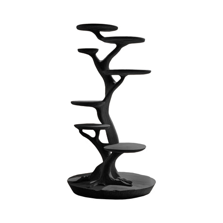 Verdant Sculpted Solid Wood Tree-Inspired Cat Tree Shelf Black - Timberustic Tree-Inspired Cat Tree Shelf