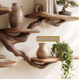 Verdantridge Handcrafted Solid Wood Floating Tree Bookshelf