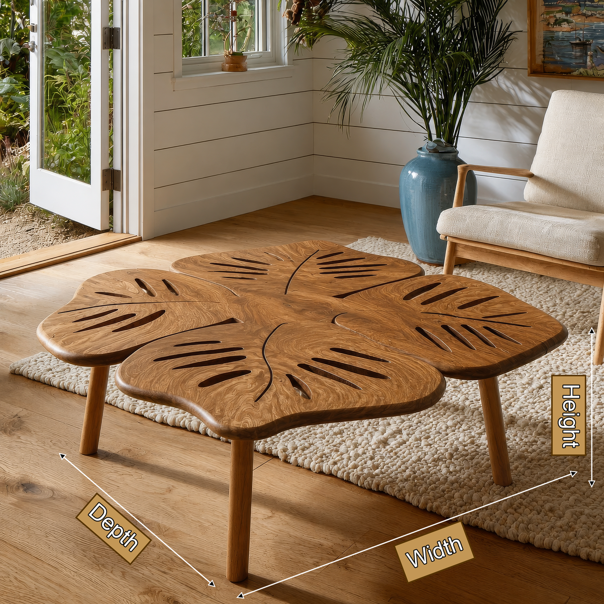 Verdelis Handcrafted Solid Wood Coffee Table SPA912472 - Timberustic Coffee Table