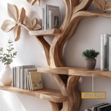 Verdelume Handcrafted Leaf-Branch Wooden Tree Bookshelf - Timberustic Tree Bookshelf