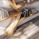 Verdelume Handcrafted Leaf-Branch Wooden Tree Bookshelf - Timberustic Tree Bookshelf