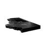 Verdena Live Edge Solid Wood Floating Bathroom Vanity with Integrated Sink Black - Timberustic Floating Bathroom Vanity with Integrated Sink