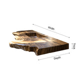Verdena Live Edge Solid Wood Floating Bathroom Vanity with Integrated Sink - Timberustic Floating Bathroom Vanity with Integrated Sink
