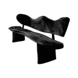 Verdura Crest Handcrafted Solid Wood Outdoor Bench Black - Timberustic Bench