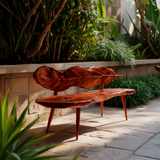 Verdura Leafform Handcrafted Outdoor Bench - Timberustic Bench