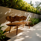 Verdura Leafform Handcrafted Outdoor Bench - Timberustic Bench