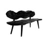 Verdura Leafform Handcrafted Outdoor Bench Black - Timberustic Bench