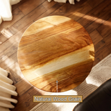 Veridan Sculpted Solid Wood Pedestal Stand - Timberustic Pedestal Stand