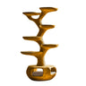 Vertis Sculpted Solid Wood Tree-Inspired Cat Tree Shelf Teak - Timberustic Tree-Inspired Cat Tree Shelf