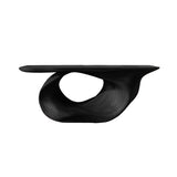 Veylith Sculpted Solid Wood Console Table Black - Timberustic Console Table