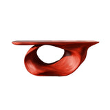Veylith Sculpted Solid Wood Console Table Mahogany - Timberustic Console Table
