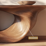 Veylith Sculpted Solid Wood Console Table - Timberustic Console Table