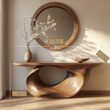 Veylith Sculpted Solid Wood Console Table - Timberustic Console Table