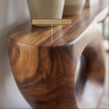 Veylora Sculpted Solid Wood Console Table - Timberustic Console Table
