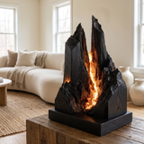 Veylorn Sculpted Mountain Table Lamp Black - Timberustic Table Lamp