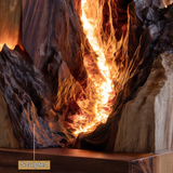 Veylorn Sculpted Mountain Table Lamp - Timberustic Table Lamp