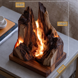 Veylorn Sculpted Mountain Table Lamp - Timberustic Table Lamp