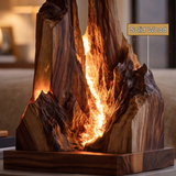 Veylorn Sculpted Mountain Table Lamp - Timberustic Table Lamp