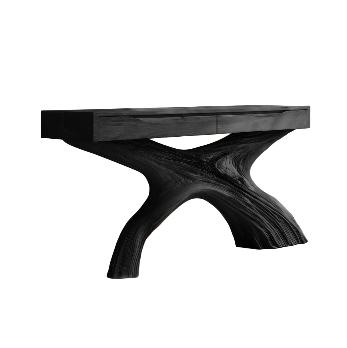 Veylorn Sculpted Solid Wood Console Table