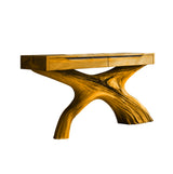 Veylorn Sculpted Solid Wood Console Table